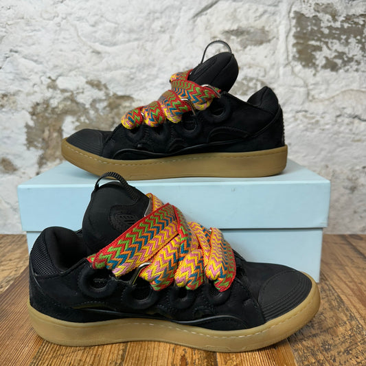 Lanvin Curb Multicolor Lace Black Sneaker Sz 9 (42)