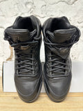 Air Jordan 5 Premium Triple Black Sz 9