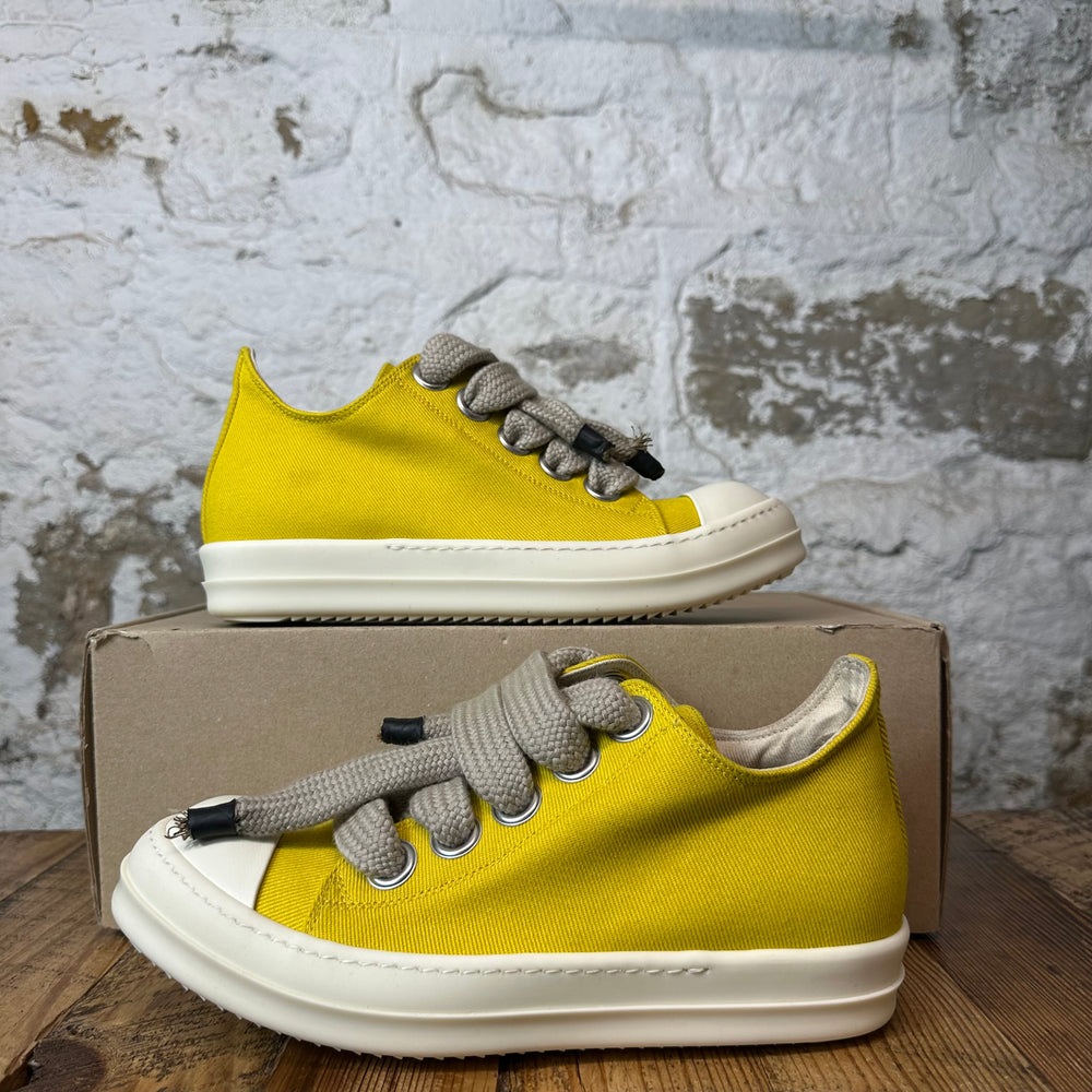 Rick Owens Jumbo Lace Lemon Milk Sneaker Sz 8 (41)