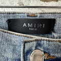 Amiri Crystal Thrasher Blue Denim Jeans Sz 31