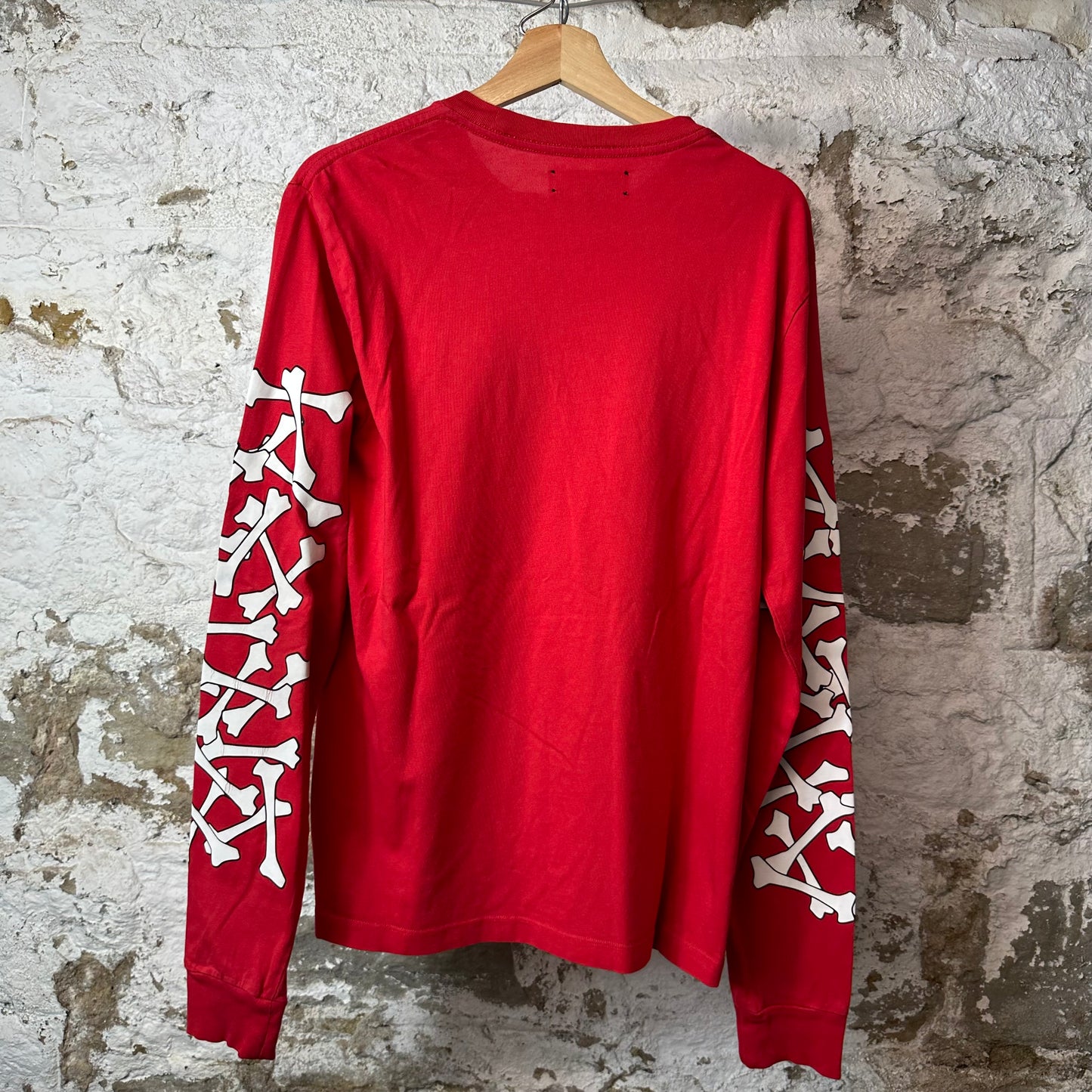 Amiri White Bones L/s Red Sz S