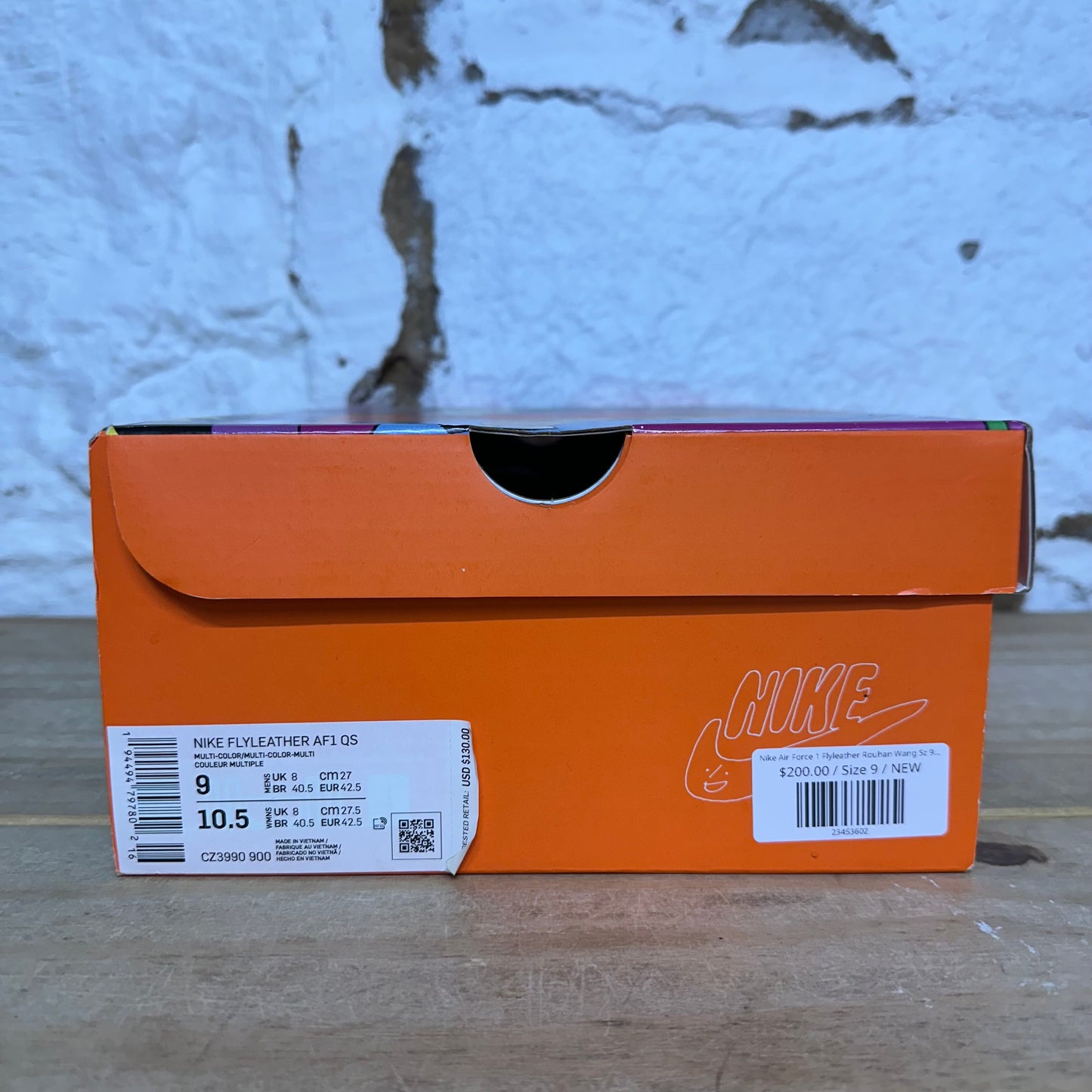Nike Air Force 1 Flyleather Rouhan Wang Sz 9 DS