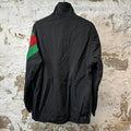 Gucci Striped Tiger Windbreaker Jacket Black Sz M
