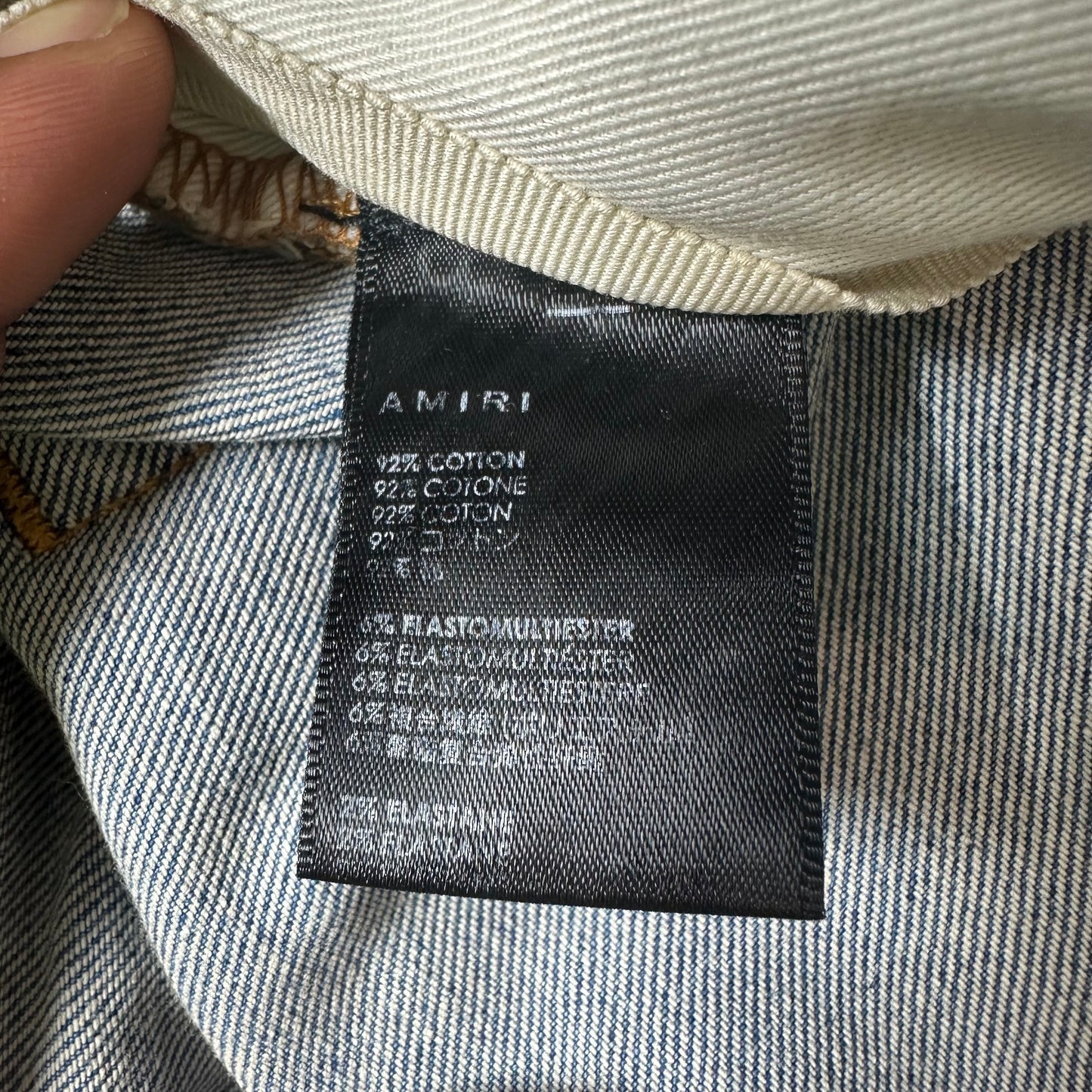Amiri Wes Lang Sketch Blue Denim Jeans Sz 31