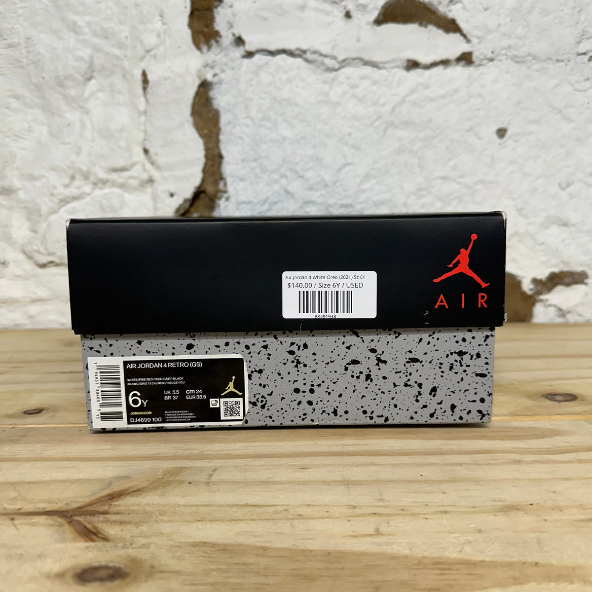 Air Jordan 4 White Oreo (2021) Sz 6Y