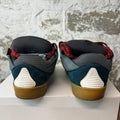 Lanvin Curb Red Lace Dark Blue Sneaker Sz 9 (42)