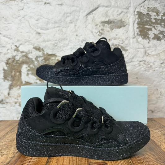 Lanvin Curb Triple Black Glitter Sneaker