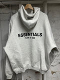 Fear of God Essentials Light Oatmeal Hoodie Sz L