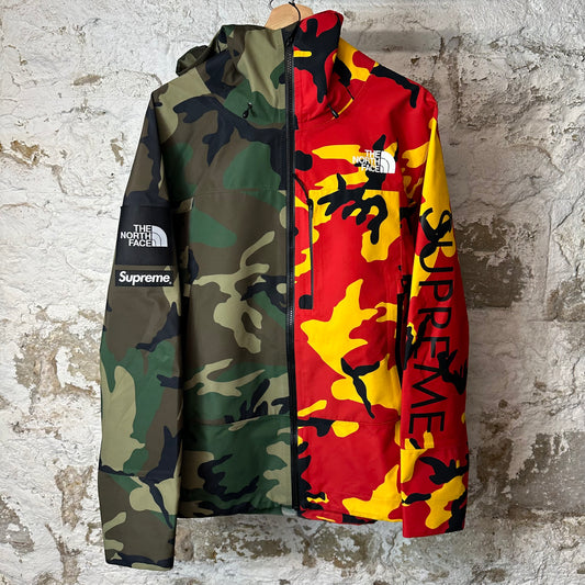 Supreme TNF Split Tape Seam Jacket Camo Sz L