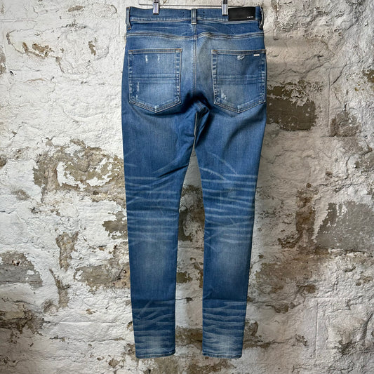 Amiri Plain Dark Blue Denim Jeans Sz 32