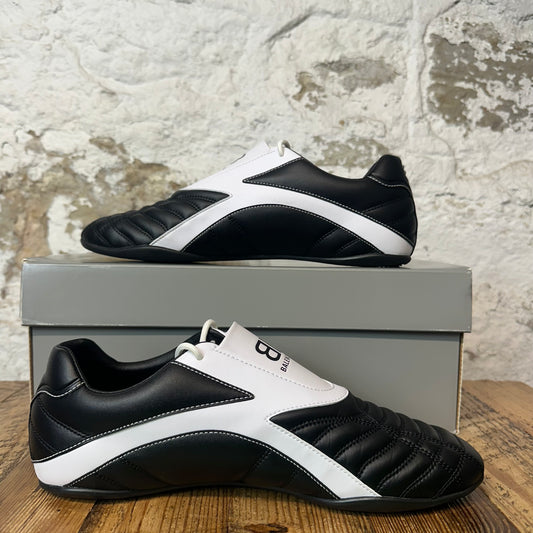 Balenciaga Black White Leather Zen Sneaker Sz 11 (44)
