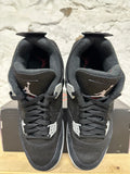 Air Jordan 4 Black Canvas Sz 9