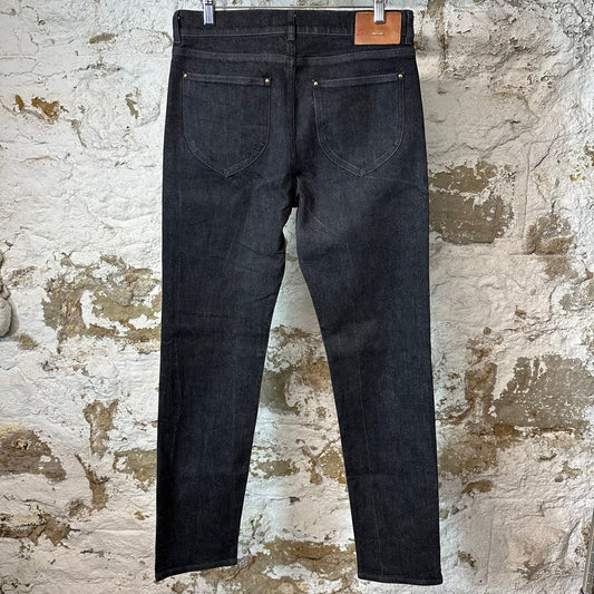 Louis Vuitton Dark Grey Monogram Denim Jeans Sz 30