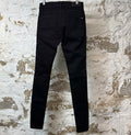 Amiri Knee Rip Paint Splatter Black Denim Jeans Sz 29