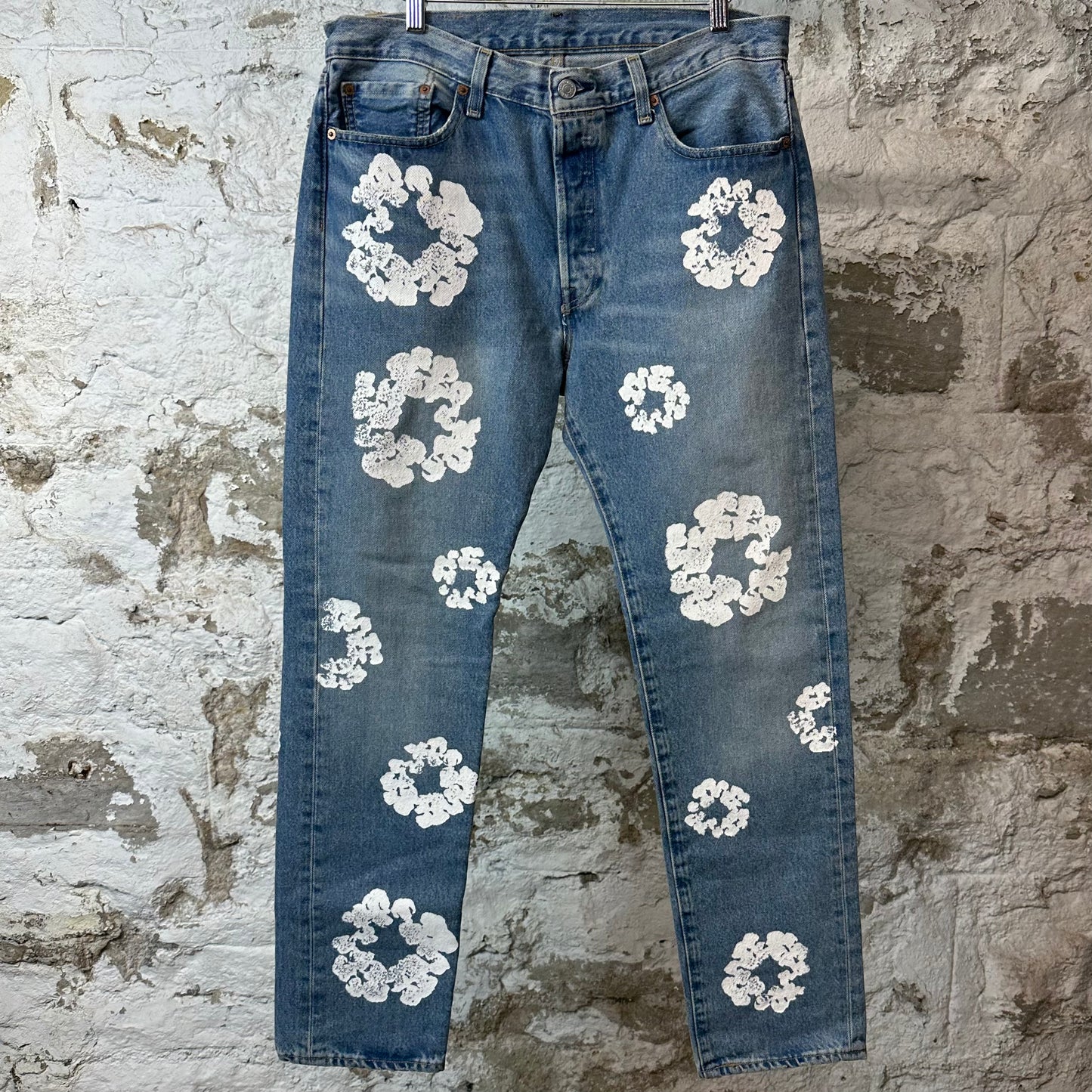 Denim Tears White CW Blue Denim Jeans Sz 33