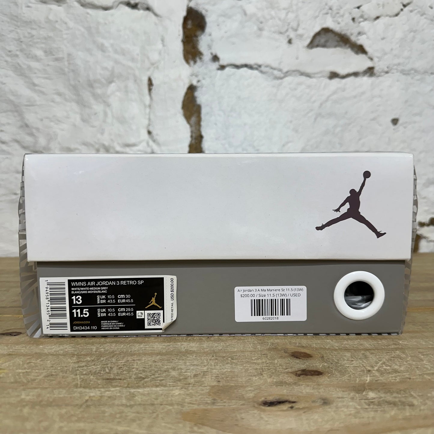 Air Jordan 3 A Ma Maniere Sz 11.5 (13W)