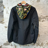 Bape Green Camo Black Shark Jacket Sz L