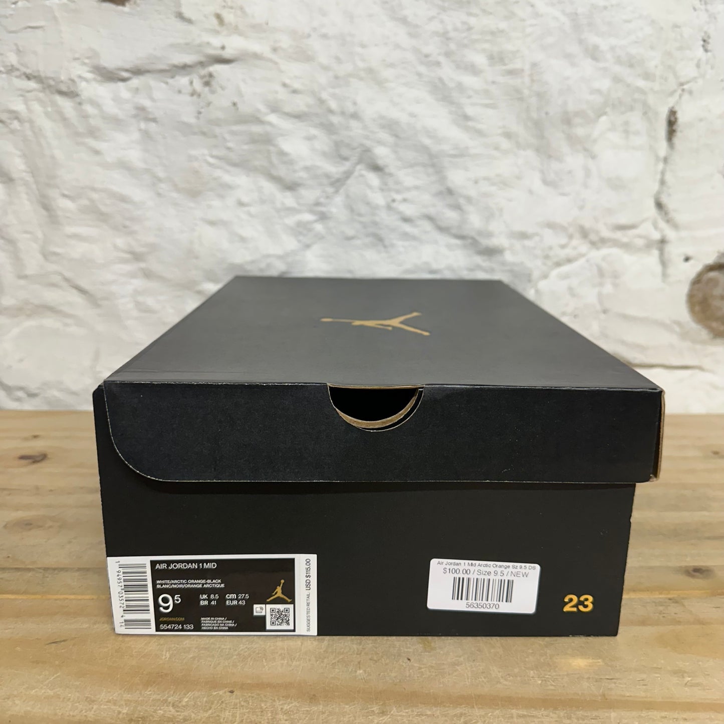 Air Jordan 1 Mid Arctic Orange Sz 9.5 DS
