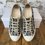 Dior Navy Monogram White Low Sneaker Sz 5 (37)