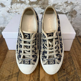 Dior Navy Monogram White Low Sneaker Sz 5 (37)