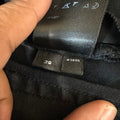 Amiri MX1 Red Suede Black Denim Jeans Sz 29