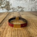 Louis Vuitton Reversible Brown Monogram Red Bracelet
