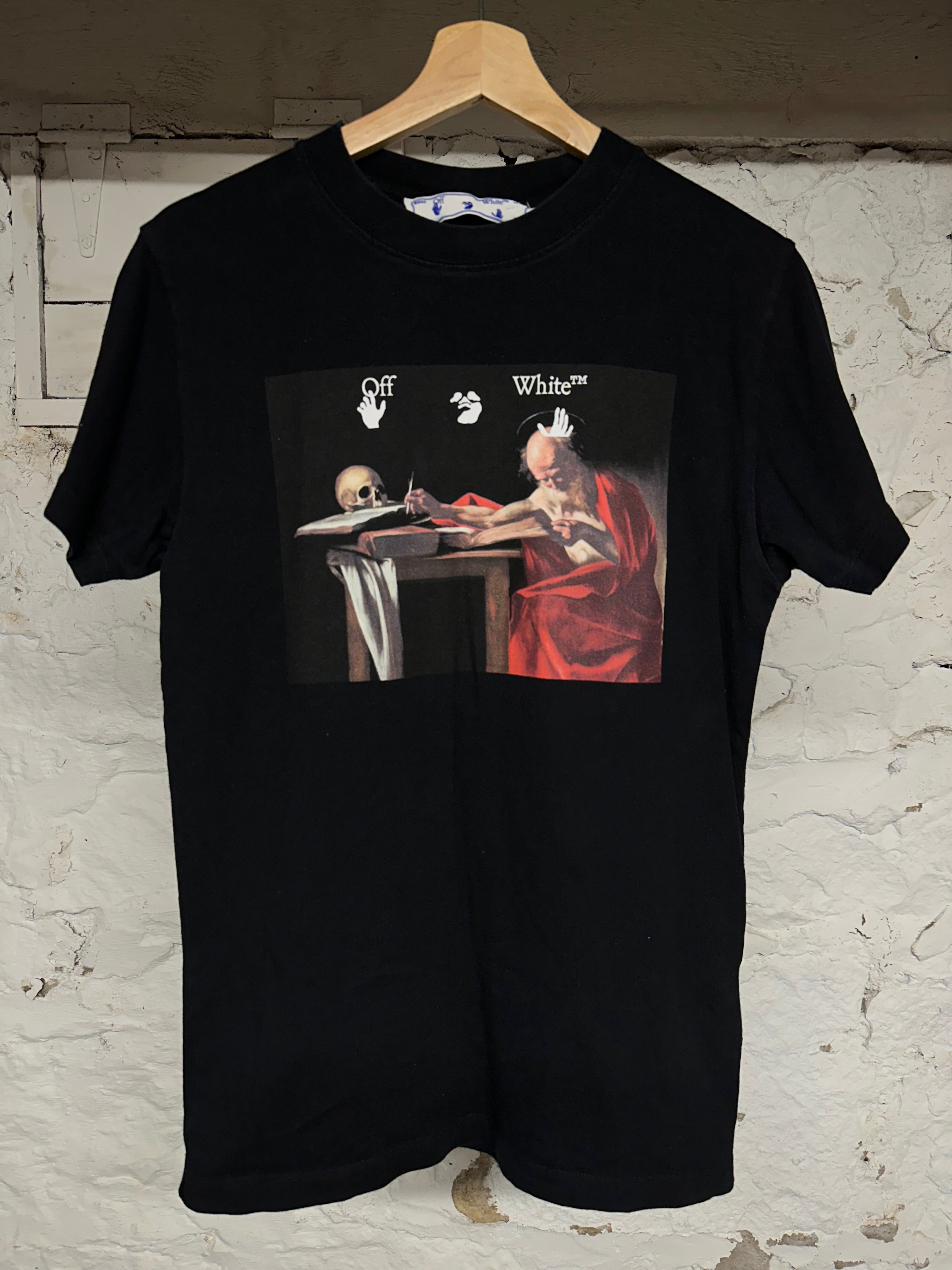 Off-White Painting Black T-Shirt Sz XXS