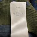 Louis Vuitton Blue Green Monogram Knitted Polo L/s Sz XL