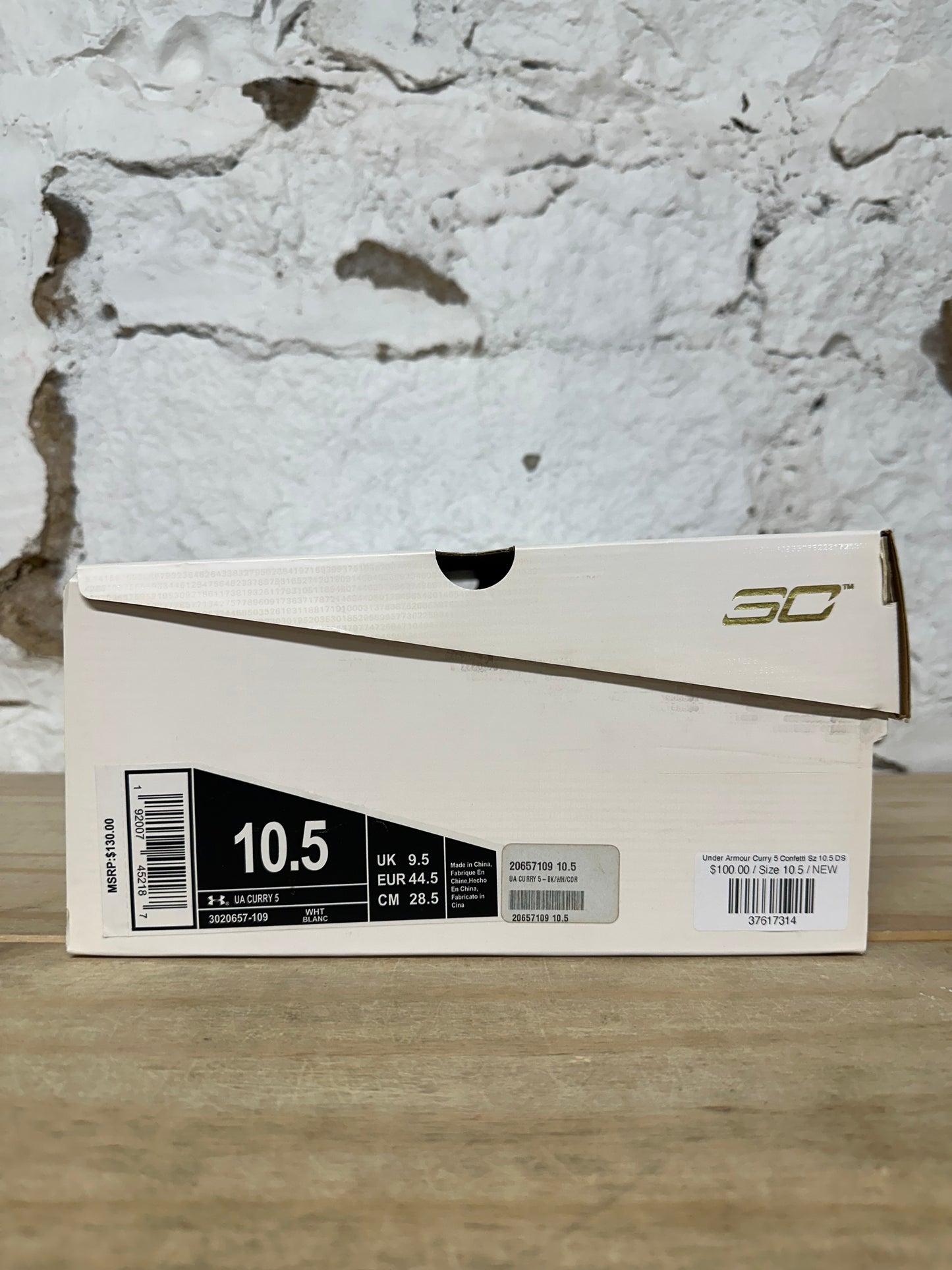 Under Armour Curry 5 Confetti Sz 10.5 DS