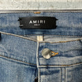 Amiri MX2 Blue Black Patch Blue Denim Jeans Sz 31