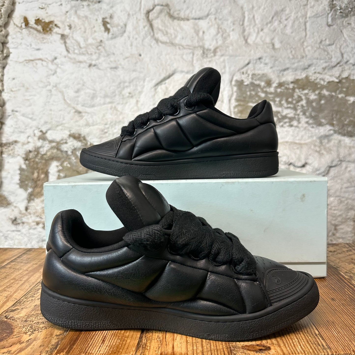 Lanvin Curb XL Triple Black Sneaker Sz 8 (41)