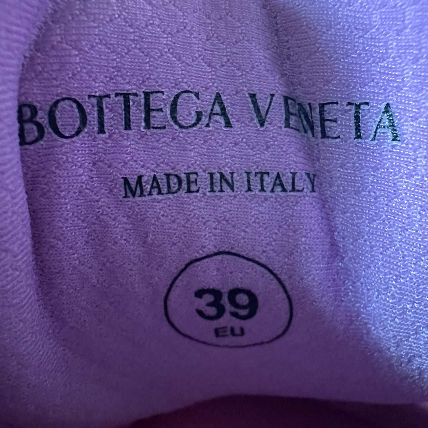 Bottega Veneta Pink Gloss Silver Orbit Sneaker Sz 6.5 (39)