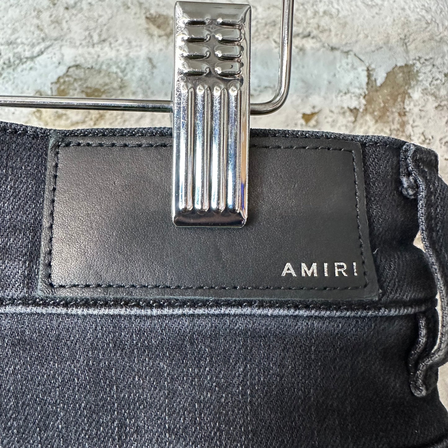 Amiri Paint Drip Spell Black Denim Jeans Sz 29