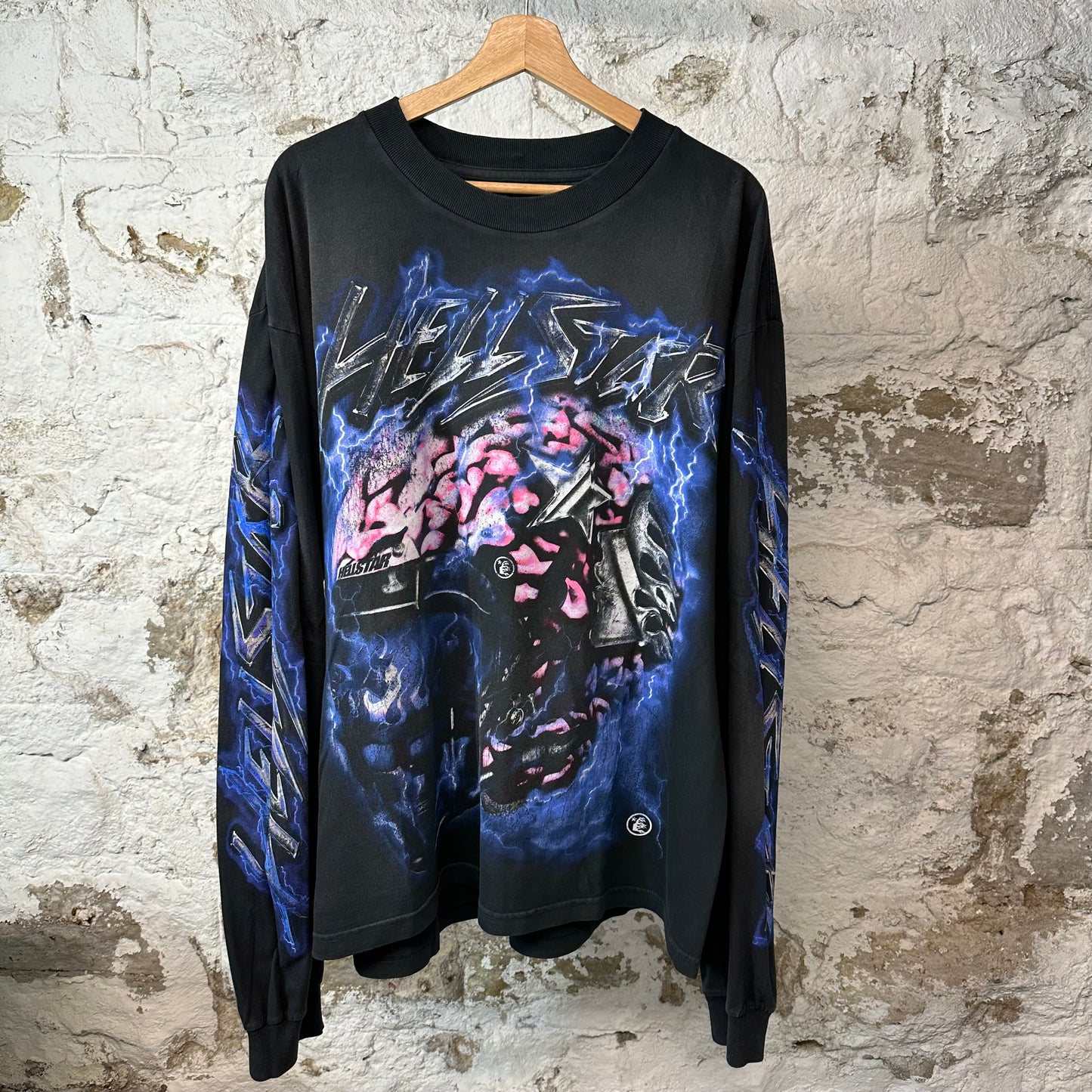 Hellstar Lightning Brain L/s Black Sz L