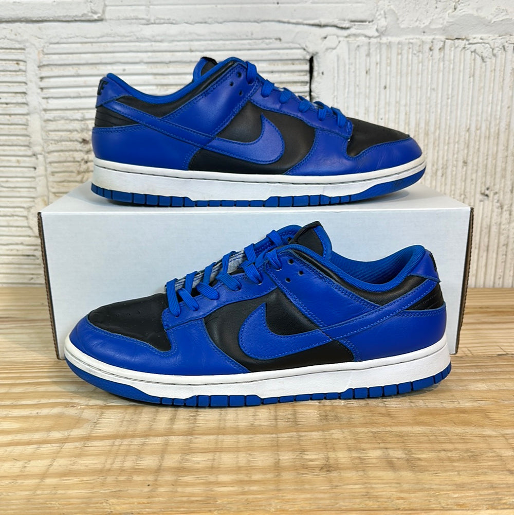 Nike Dunk Low Black Hyper Cobalt Sz 10