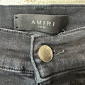 Amiri MX1 Red Tie Dye Black Denim Jeans Sz 29