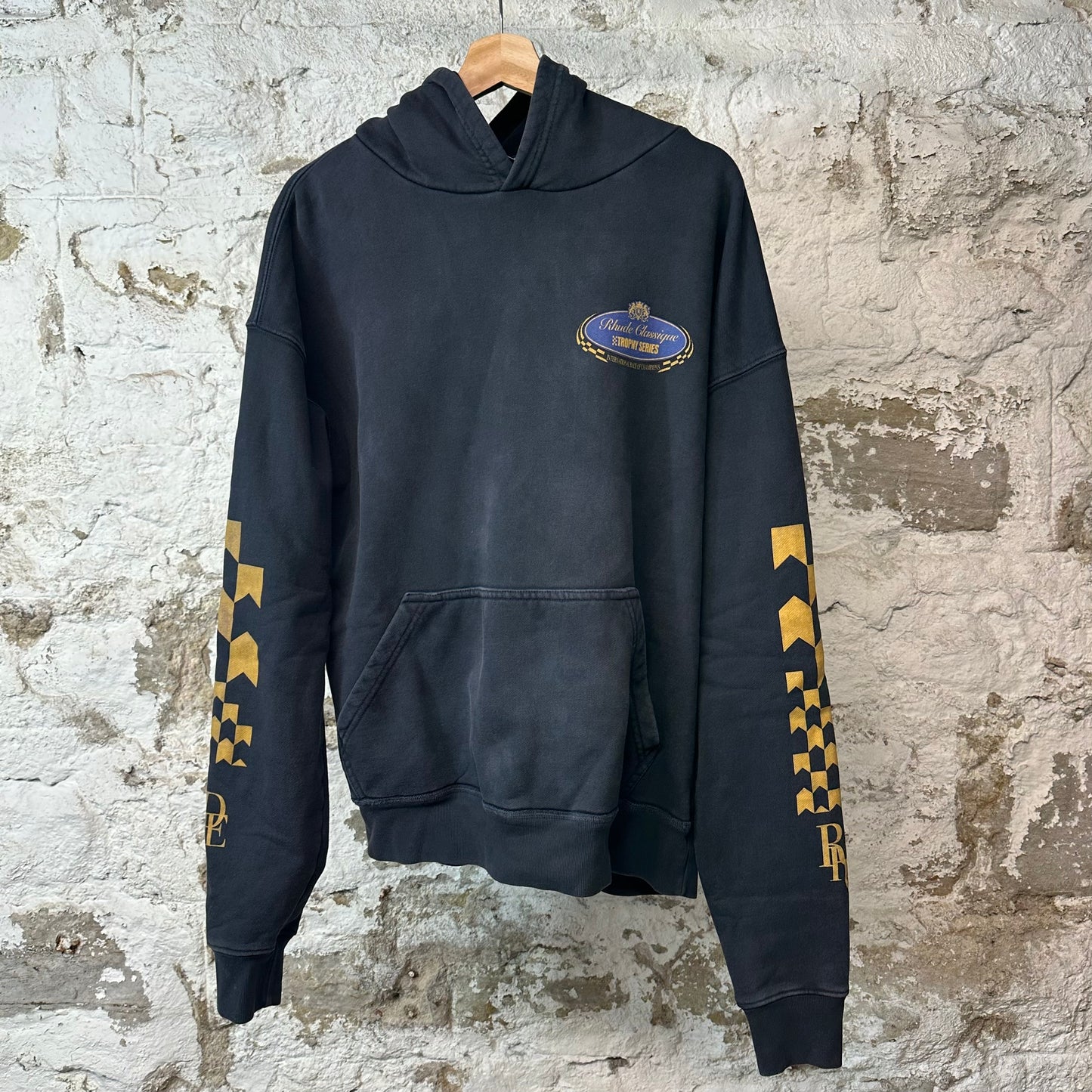 Rhude Trophy Series Hoodie Navy Sz S