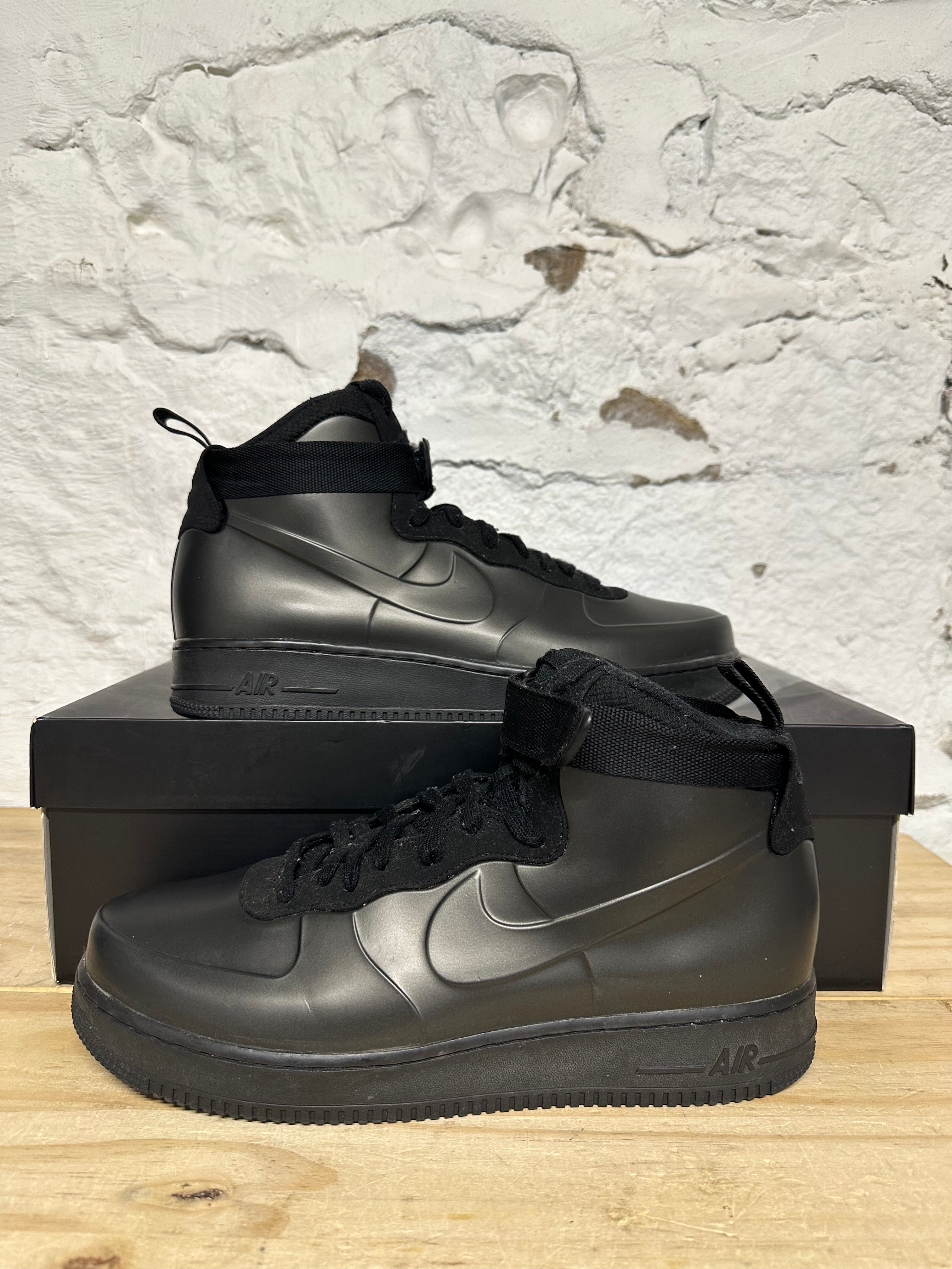 Nike Air Force 1 Foamposite Cup Triple Black Sz 12