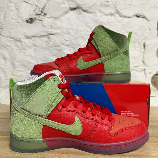 Nike SB Dunk High Strawberry Cough Sz 9 DS