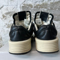 Rick Owens TurboWPN Low Black Milk Sneaker Sz 8