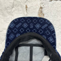 Supreme Flocked Denim Camp Hat