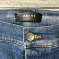 Amiri MX1 Sky Blue Cream Blue Denim Jeans Sz 38