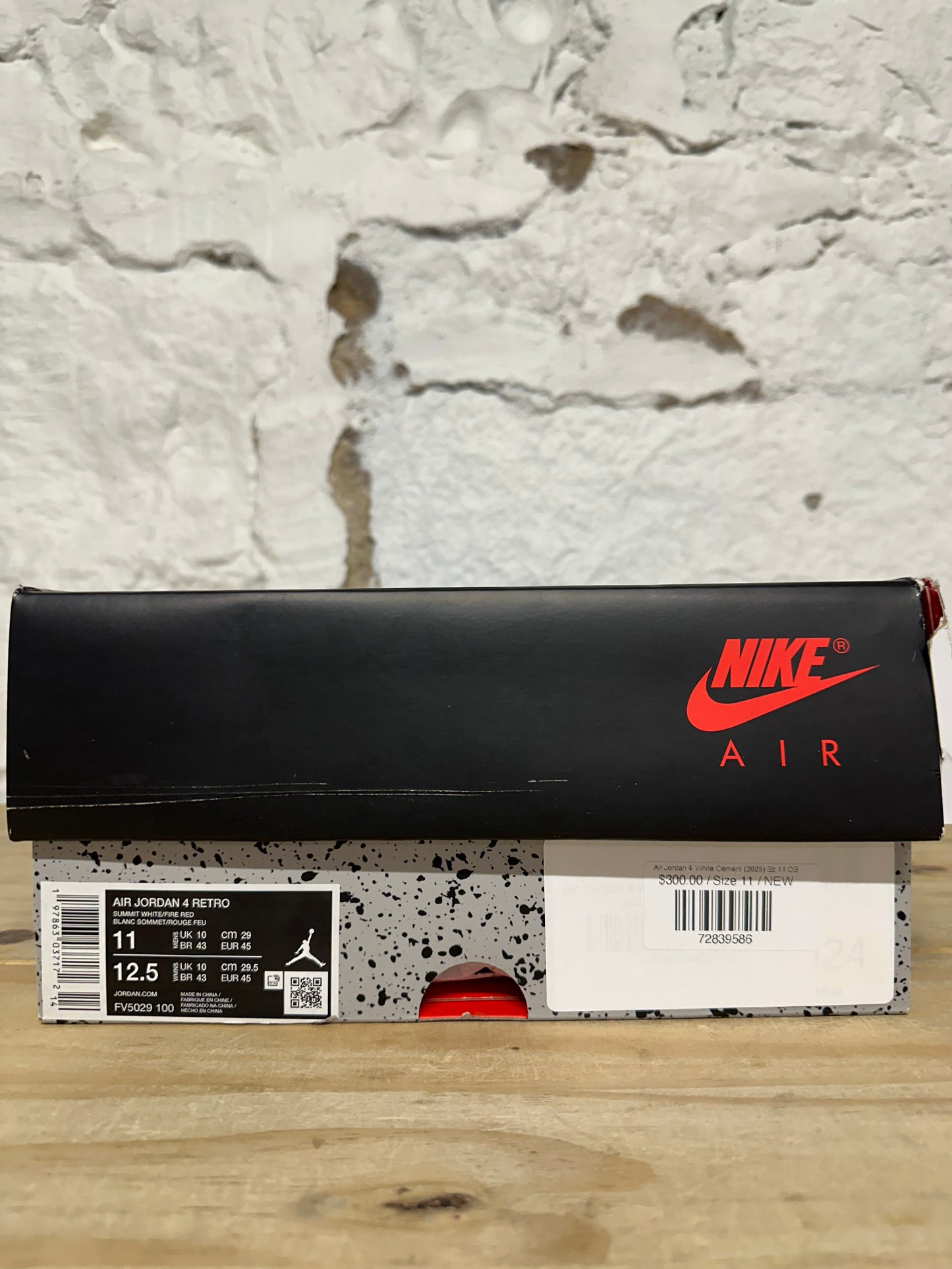 Air Jordan 4 White Cement (2025) Sz 11 DS