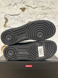 Nike Air Force 1 Low Supreme Black White Sz 7.5 DS