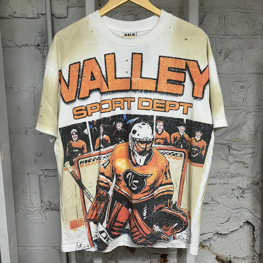 Valley Defensive Anchor White T-Shirt Sz S