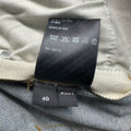 Amiri Plain Blue Distressed Denim Jeans Sz 40