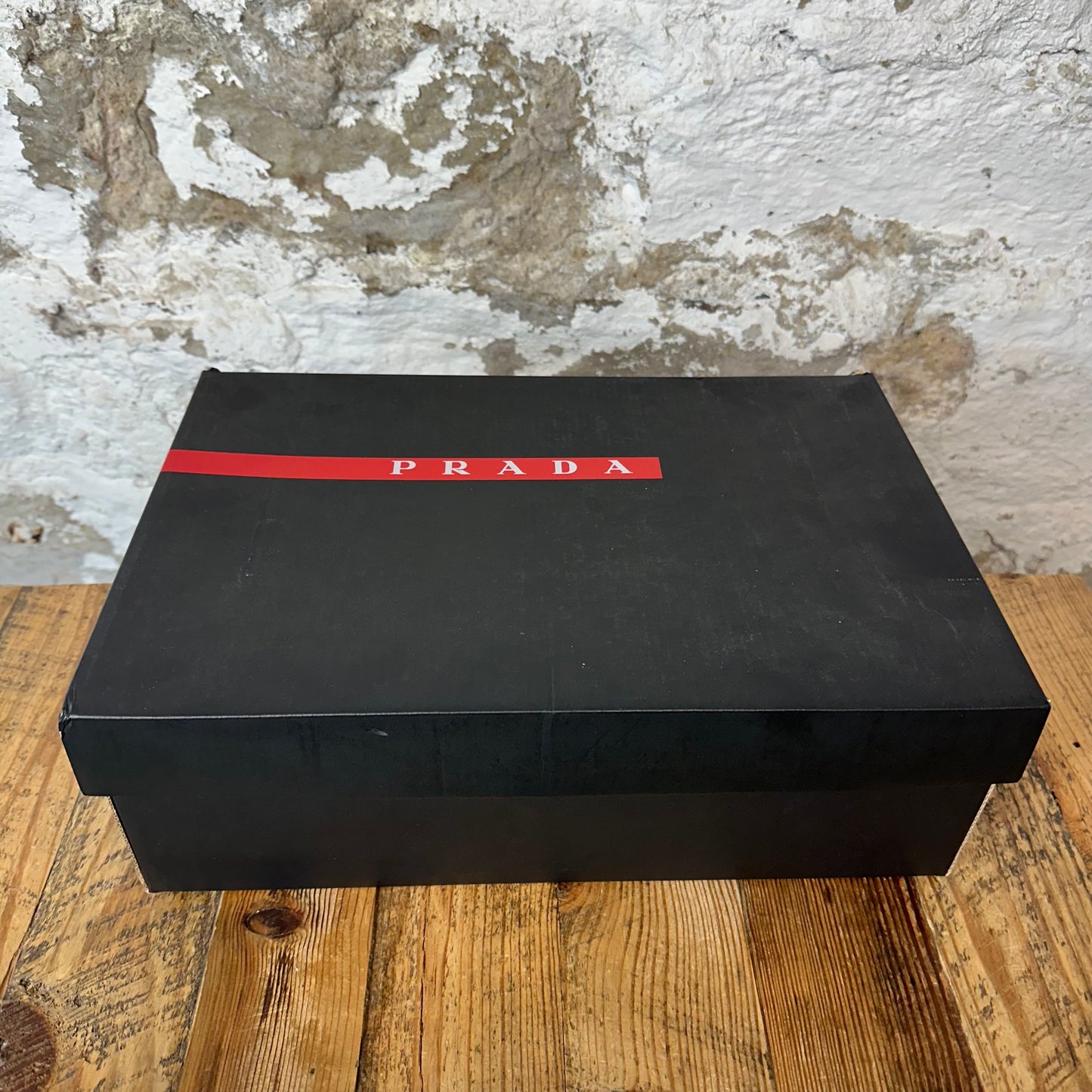 Prada Americas Cup Olive Green Red Patent Sneaker Sz 7.5