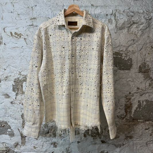 Birth of Royal Child Rhinestone Flannel Cream Sz S