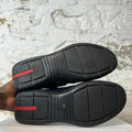 Prada Americas Cup Vintage Navy Patent Black Sneaker Sz 9.5