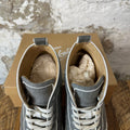 Christian Louboutin High Grey Linen White Sneaker Sz 10.5 (43.5)